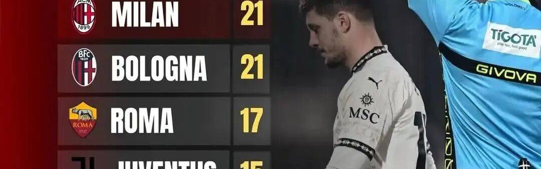 意甲近五个赛季红牌榜，米兰为国米四倍